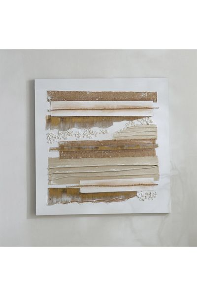 erorex Nairobi 3D Hand Painted Wall Art - 80x3x80 cm