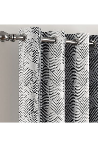 erorex Eco Era Riah 2-Piece Jacquard Curtain Set - 135x280 cm