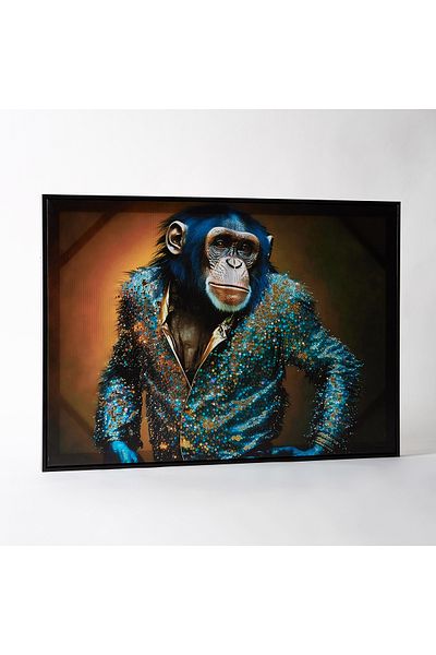 erorex Ersel Glam Ape with Foil Surface - 50x70x2.8 cm