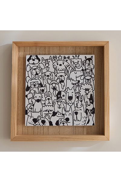 erorex Forresta Animal Mob Wall Frame - 25x25x3 cm