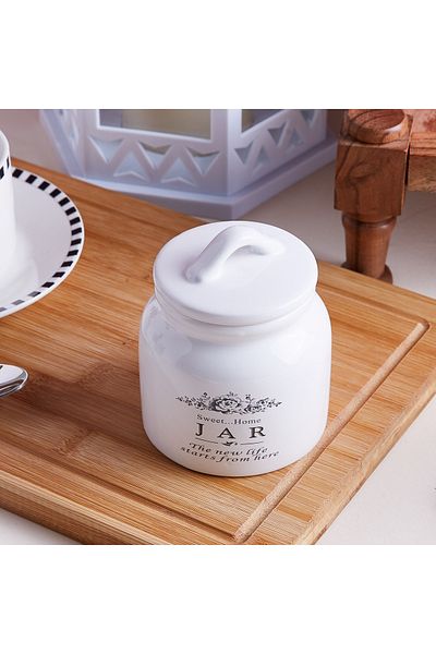 erorex Sweet Home Printed Canister- 8.5 cm