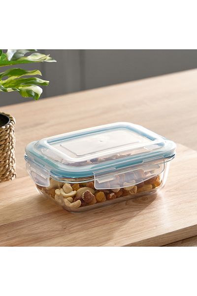 erorex Nameo Cloc Glass Storage Box - 640 ml