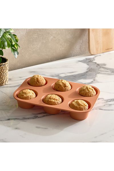 erorex قوالب الكعك السيليكونية أفون 6 أكواب - 27 × 18 × 4 سم