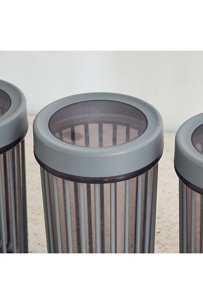 erorex Foly Life 3-Piece Linea Round Storage Box Set - 1100 ml