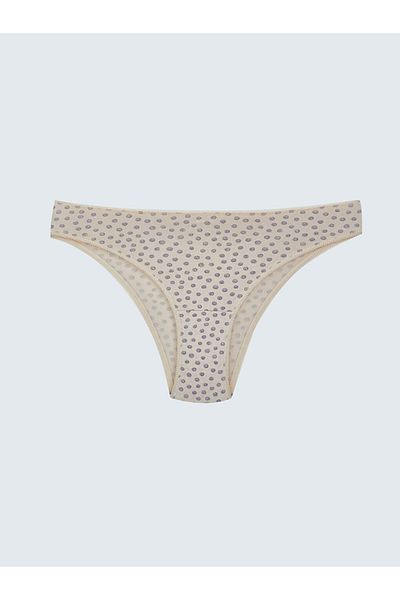 LC Waikiki Lcw Dream Ecru Patterned Brazilian Panties