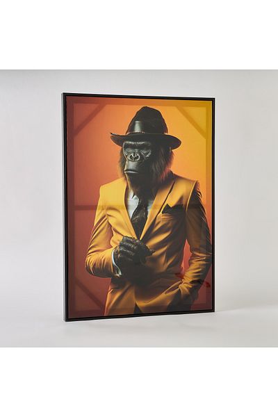 erorex Ersel Ape Framed Picture - 50x70x2.5 cm