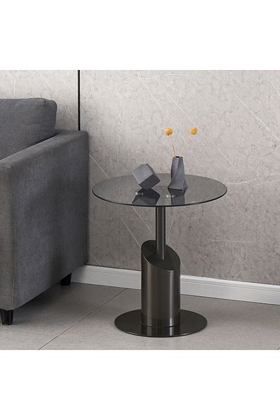 erorex Fedrick Glass Top End Table