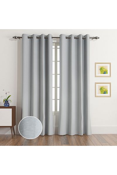 erorex Sera Fiji 2-Piece Blackout Extra Long Curtain Set - 135x300 cm