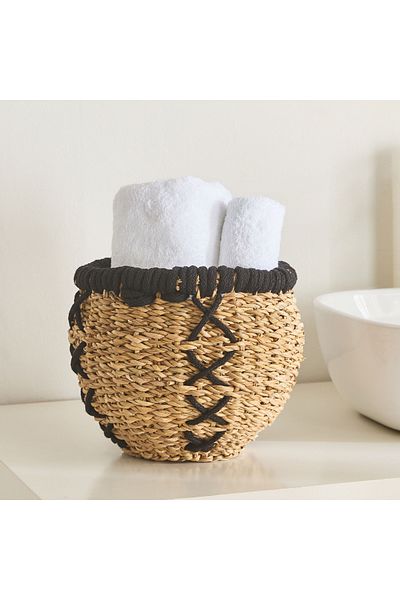 erorex Naturaloom Stitch Multiutility Storage Basket - 25x22 cm