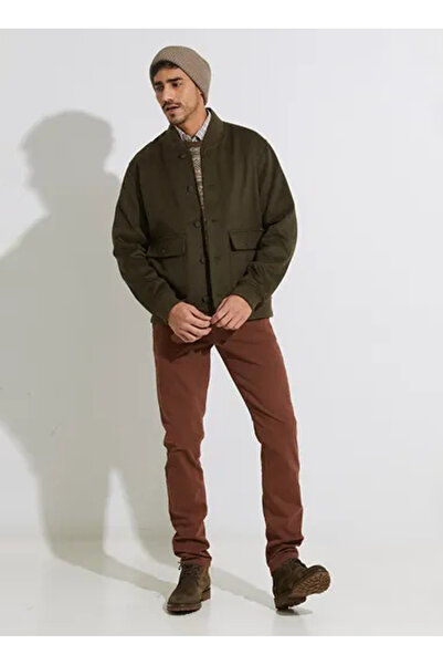 Hackett Slim Fit Koyu Haki Erkek Ceket HM403233