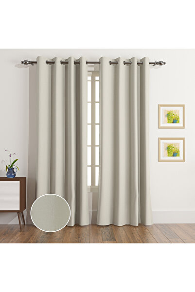 erorex Artisan York 2-Piece Jacquard Extra Long Curtain Set - 135x300 cm