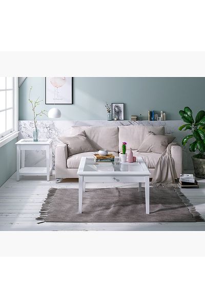 erorex Lawrence Square Coffee Table with Drawer