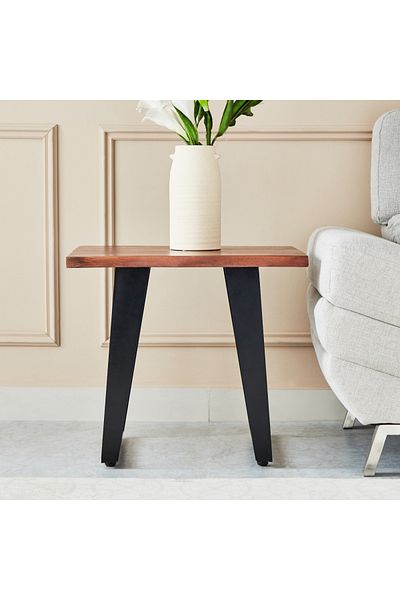 erorex Harbor Live Edge Solid Wood End Table