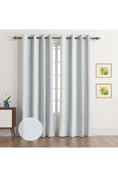 erorex Dolorez Otus 2-Piece Jacquard Curtain Set - 135x240 cm