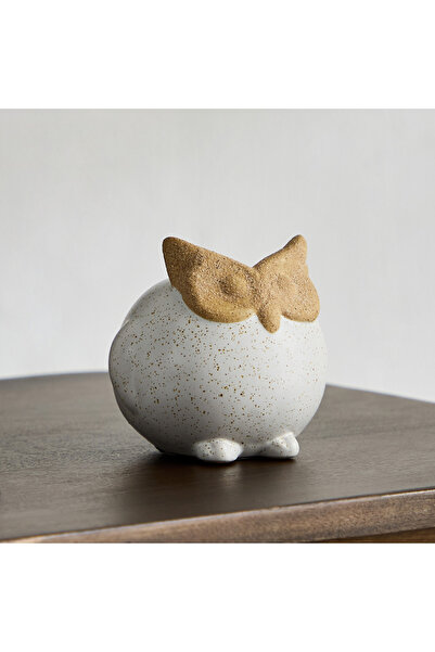 Generic بومة من السيراميك مزدوجة الملمس من Blyth - 8.9x8.9x8.2 سم