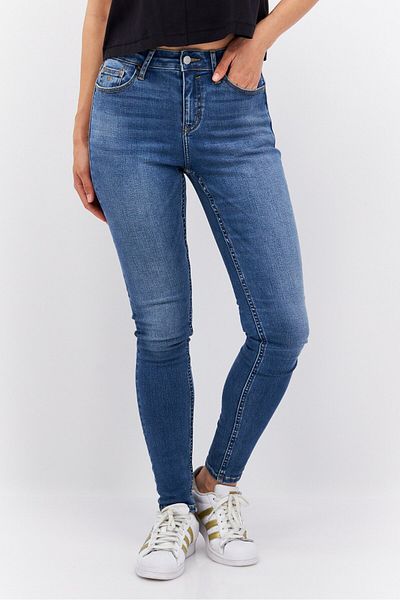 Esprit Women Skinny Fit Washed Stretchable Jeans Navy