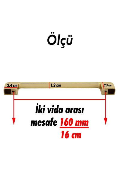 Badem10 10 bucăți Arel Mobilier Bucătărie Sertar Dulap Ușă Dulap Aur Aur 160 mm Mâner Metal Mâner Mâner