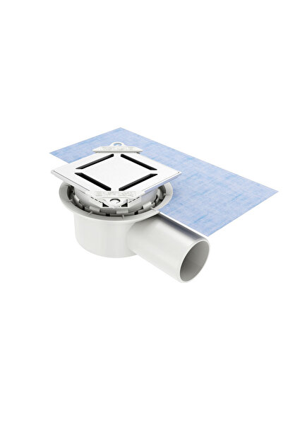 evimetal - 10x10 Cm Yer Süzgeci - Yalıtım Etekli - Yan. 50 Mm Çıkışlı - Nova ...