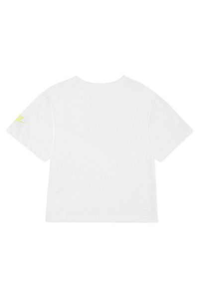 Nike Flow Ral Boxy Graphic Kids White T-Shirt (36m612-001)