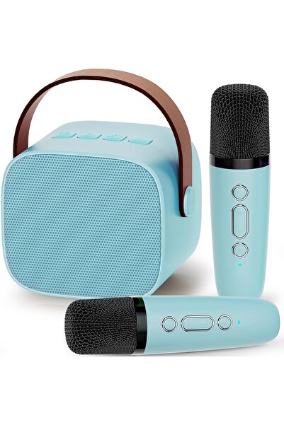 AWH جهاز كاريوكي صغير للأطفال، ميكروفون لاسلكي، هدية مثالية للأطفال من سن 4 إلى 12 عامًا، متعة عائلية