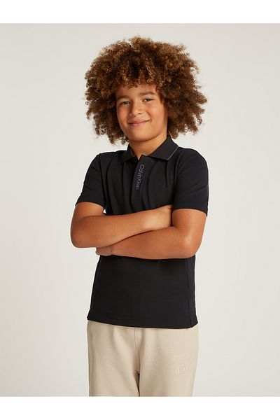 Calvin Klein Calvin Klein Boys Black Polo T-Shirt