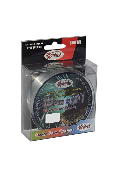 CAPTAIN أوزمو سوفت 300mt خيط حيدة أبيض 0.30 مم