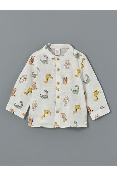 LC Waikiki Printed Shirt and Pants for Baby Boy - Set of 2