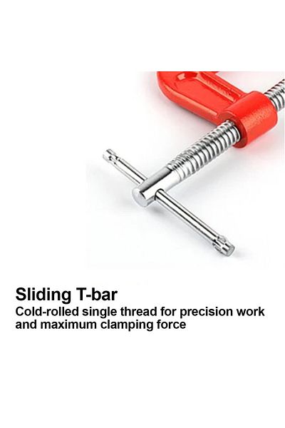 Generic Heavy-Duty 4-Inch G Clamp - Durable Mini C Clamp for Woodworking, Metalwork Clamp