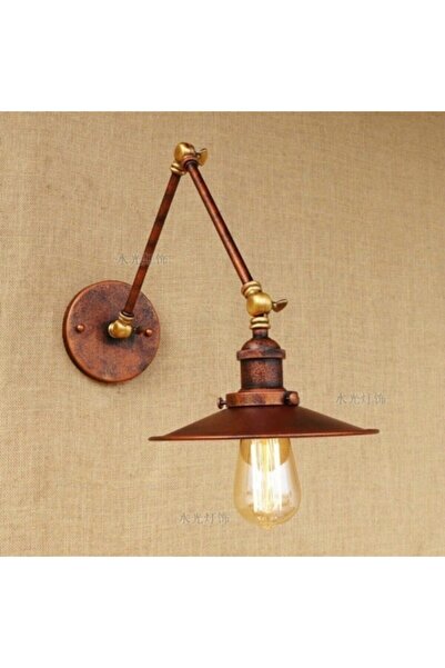 habek avize S Retro Metal Bakır Eskitme Akrobat Aplik Duvar Lambası 23 Cm En