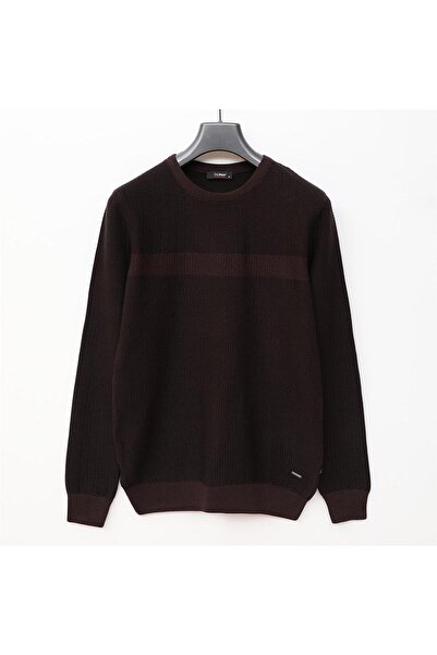 Dio Rise Pulover pentru bărbați cu mânecă lungă și decolteu - 180973   - Maro...