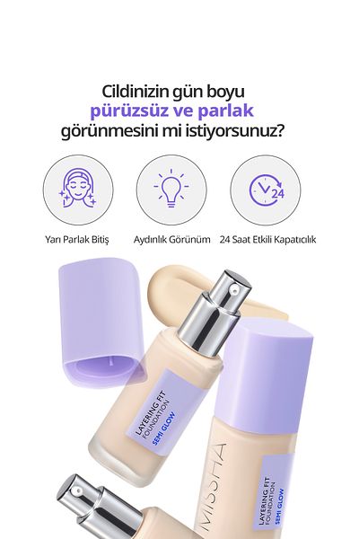 Missha Semi Shiny Finish Moisturizing Foundation Layering Fit Foundation Semi Glow (No.21 Fair)
