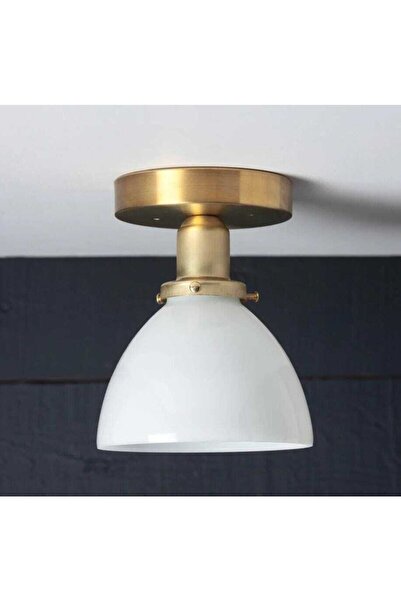 habek avize Eskitme Opal Camlı Plofnyer Tavan Avize Tavan Armatür Aplik Cam C...