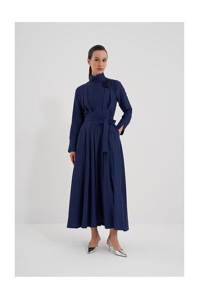 FUSHYA Rochie cu detaliu plisat pe piept