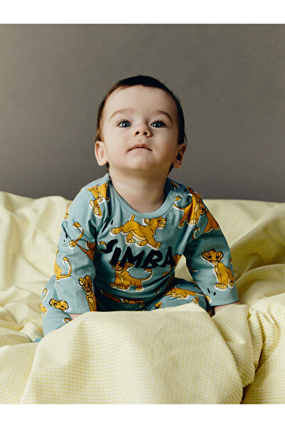 LC Waikiki Crew Neck Lion King Printed Baby Boy Pajama Set