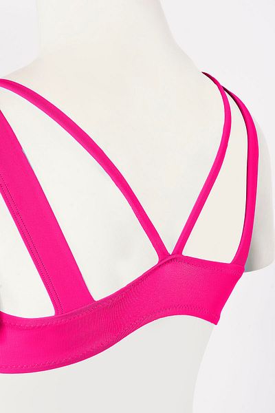 LOYA Fuchsia Halter Single Top Bikini