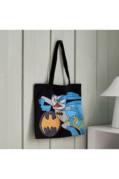 erorex Looney Tunes Cotton Canvas Shopping Bag - 34x39 cm