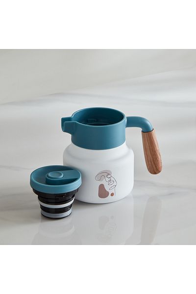 erorex Ridge Abstract Stainless Steel Vacuum Flask - 800 ml
