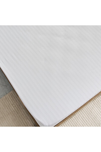 erorex Hamilton Satin Stripe Twin Fitted Sheet - 120x200+36 cm