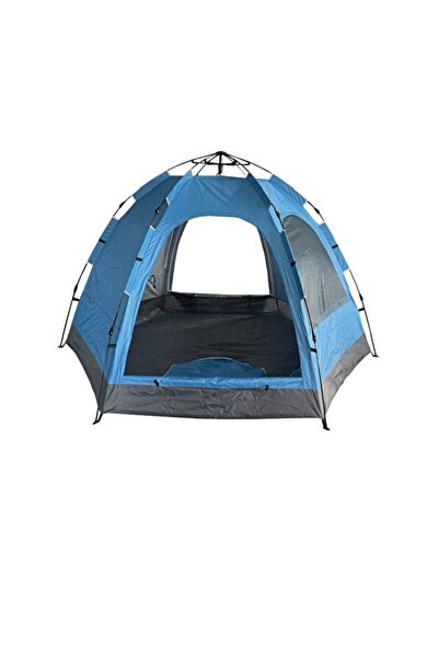 Onetick 6 Kişilik Altıgen Tam Otomatik Pencereli Aile Kamp Çadırı 270x270x160