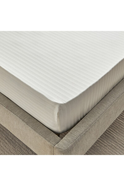 erorex Hamilton Satin Stripe Twin Fitted Sheet - 120x200+36 cm