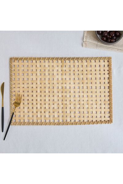 erorex Bamboo Weave Placemat - 30x45 cm