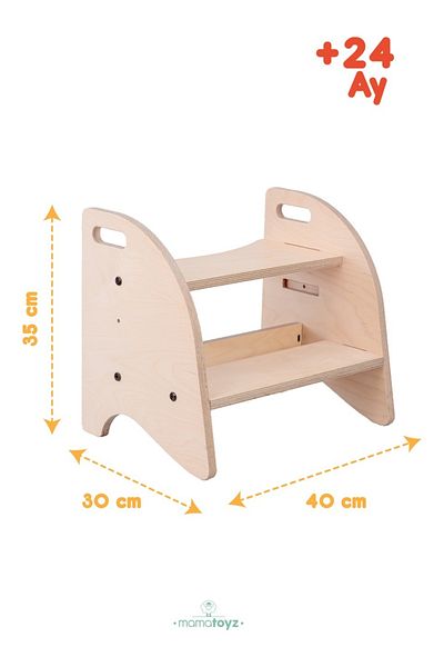 Babyjem Scaun inaltator tip scara cu 2 trepte pentru copii, model 1, MamaToyz