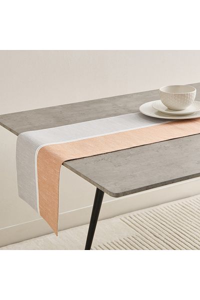 erorex Harley Maze Ribbed Table Runner - 33x180 cm