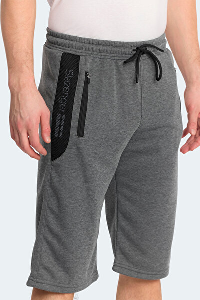 Slazenger NEACEL Erkek Cepli Kapri Koyu Gri Şort