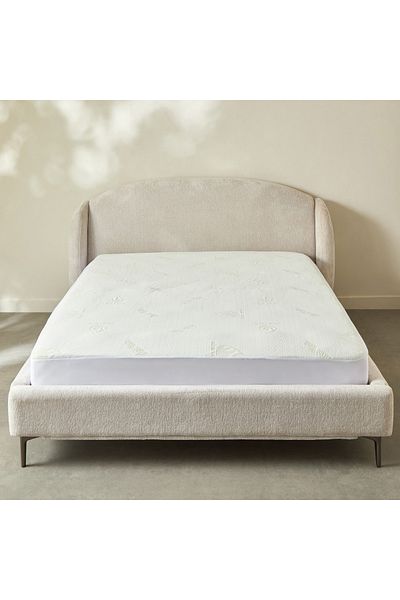 erorex Aloevera Waterproof Olympic Queen Mattress Protector - 160x200+33 cm