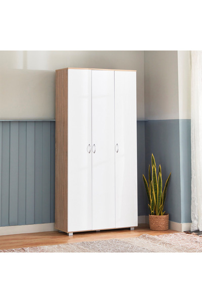 Home Box خزانة أحذية كابري طويلة تتسع لـ 44 زوجًا بثلاثة أبواب