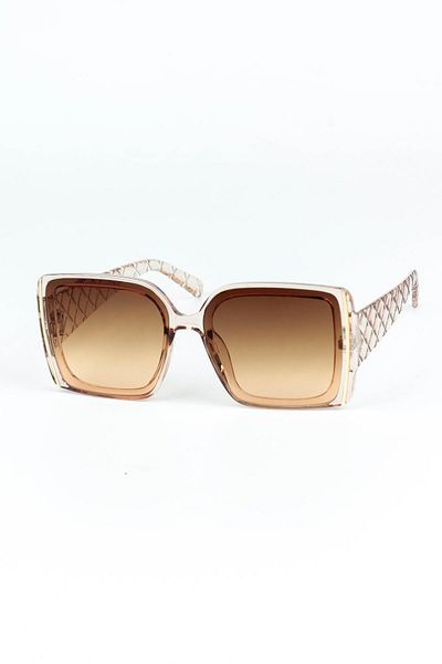 Di Caprio Women's Powder Uv400 Protected Rectangular Model Sunglasses