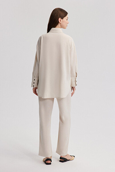 Touché Privé Stílusos vászon textúrájú ing