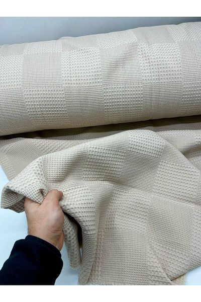 Kumaş Sevdası 100% βαμβακερό ζακάρ κυψελωτό ύφασμα 230cm για μωρό πικέ, κάλυμμα καναπέ, τραπεζομάντιλο, Babynest
