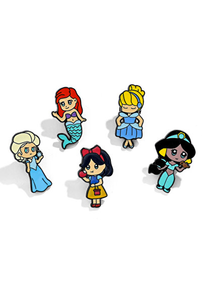 Choice XZ3337 مجموعة دبابيس الأميرة اللطيفة المكونة من 5 قطع على شكل سندريلا ...